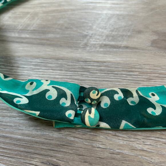 Vintage Milly NY Silk Halter Mini Dress Teal Floral Y2K Party Backless Size 2 - Picture 3 of 12